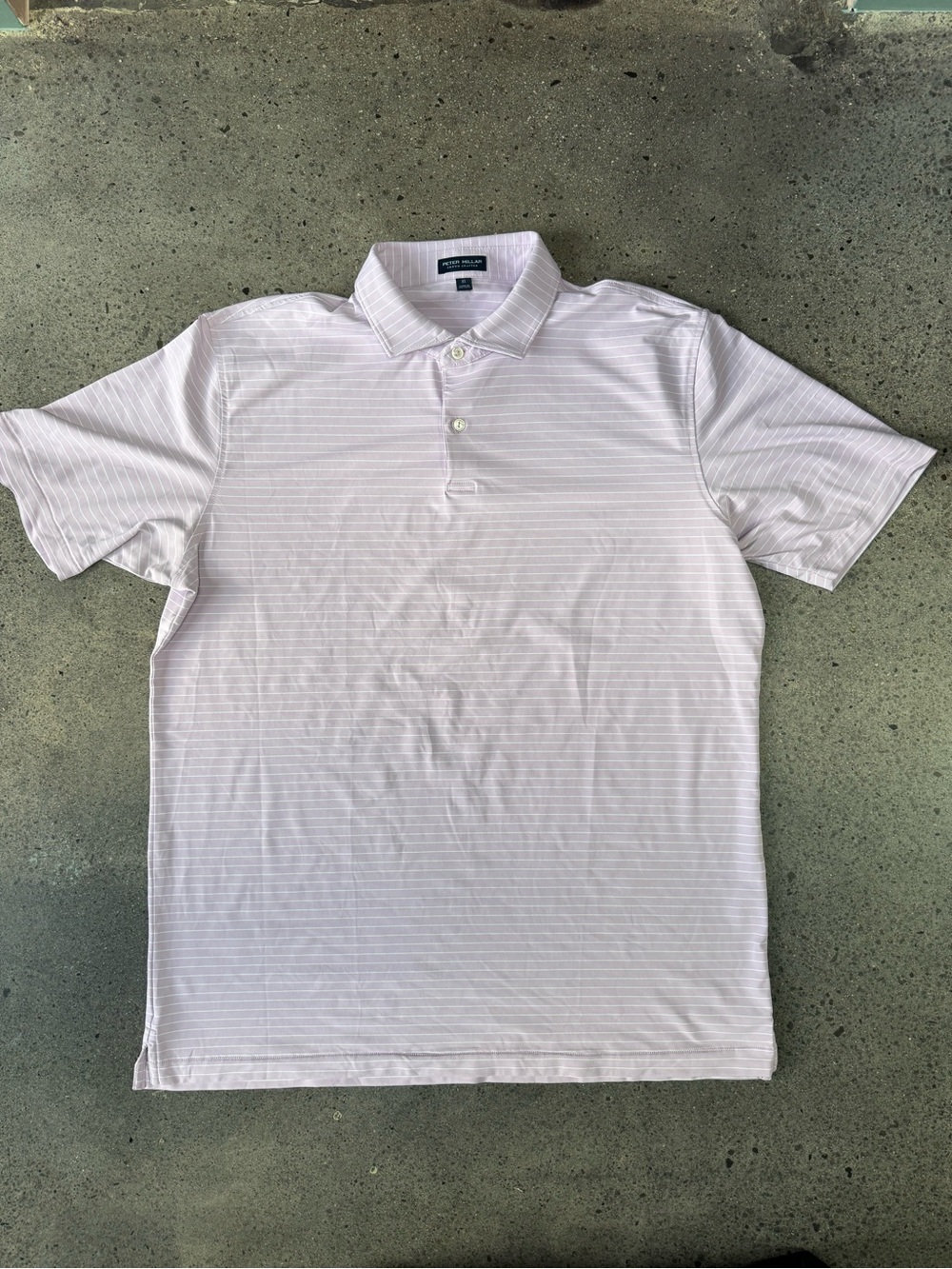 Peter Millar Violet Striped Performance Polo
